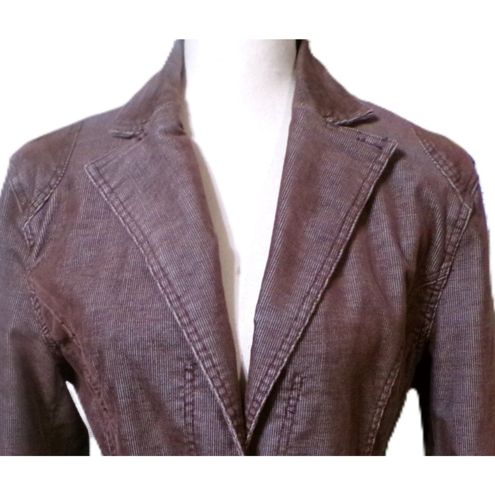 Y2k Blazer L Flare Pants 32x33 Burgundy Corduroy Grunge Boho American Exchange - Picture 4 of 16